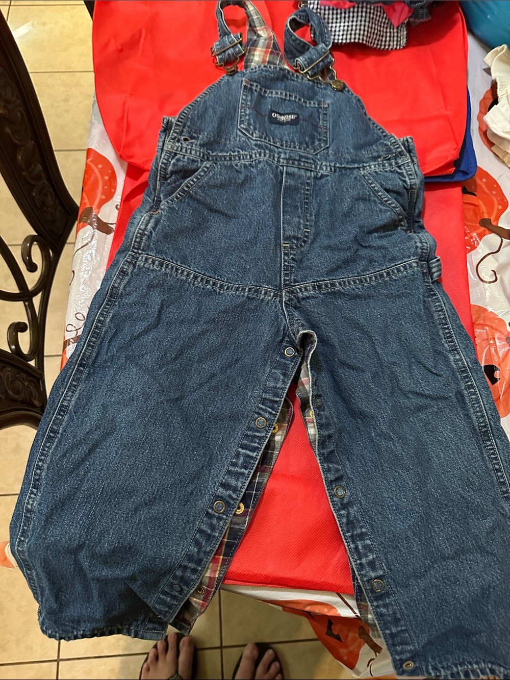 OshKosh B'gosh Dark Blue Denim Relaxed Overalls